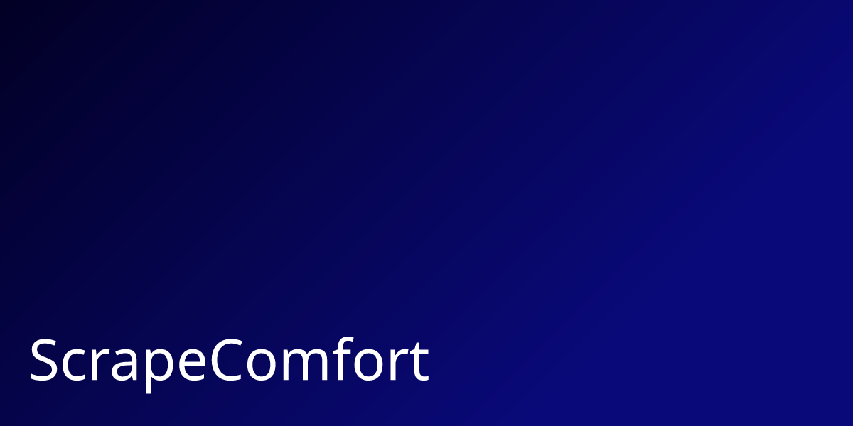 Scrape Comfort — AI Scraper